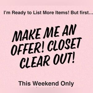 ⚡ CLOSET CLEAR OUT - Feel Free To Make An Offer 😊